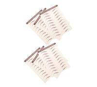 LRXIYODE 6 Sheets Temporary Eyebrow Stickers Self-adhesive Peel Off Brow Transfers for Women Instant Natural-looking Shaping Makeup