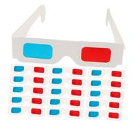 LRXIYODE 60pcs Anaglyph Movie Glasses Paper Frame Disposable Red Blue Glasses for Home Theater Gaming and Photos Viewing
