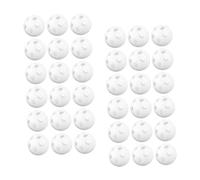 LRXIYODE 60pcs White Plastic Rattle Balls for DIY Plush Sturdy Noise Maker Inserts for Shaker Bells Lightweight Sensory Rattles for Newborn Craft Projects and Doll Repairs