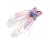 LRXIYODE 6pcs Bow Hairpin Girls Organza Ribbon Barrettes Long Tail for Women Wedding Party Dress up Occasion Sweet Cute Bowknot Hair Clip