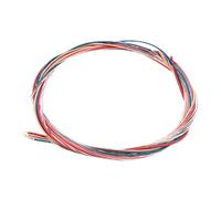 LRXIYODE 6Pcs Colored Acoustic Guitar Strings Transparent and Vibrant Folk Strings Kit Clear Tone for Fingerpicking and Bending Replacement Parts