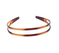 LRXIYODE 6pcs Double Row Toothed Hair Bands for Women Slip Fashion Headbands Chic Hair Hoops in Glossy Black and Tortoise Shell All Match for Daily Wear and Parties