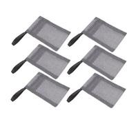 LRXIYODE 6pcs Grey Exfoliating Soap Bags Mesh Bar Soap Pouch Portable Saver Pouches for Bath and Shower Household Body Scrubber Supply