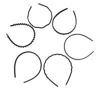 LRXIYODE 6pcs Headband Hair Bands for Women Girls Teeth Design Soft Flocked Wave Headbands for Face Washing Makeup Hair Accessories