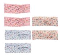 LRXIYODE 6pcs Headbands Boho Knot Printed Elastic Hair Bands, Lightweight Comfort Non-slip Cloth Hair Accessories Suitable for Active Moments and Casual Outings