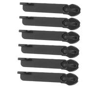 LRXIYODE 6pcs Heavy Duty Zipper Repair Kit Black Nylon Double Pullers Smooth Metal Sliders for Luggage Jackets Backpacks Replacement Sliders for Frequent Travel and Daily Wear