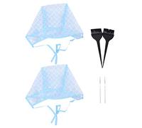 LRXIYODE 6pcs Highlighting Cap Hair Coloring Accessories Set with Comfortable Fit Pe Material and High Grade Plastic for Home and Professional Use