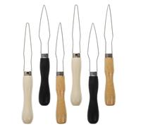 LRXIYODE 6Pcs Quick Button Tool Set with Large Black, Yellow, and White Hooks - Button Hole Helper and Zipper Pull Assist Device for Seniors, Arthritis, and Fast Clothing Changes