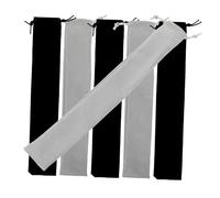 LRXIYODE 6pcs Recorder Storage Bag Soft Cloth Drawstring Flute Carrying Pouch for Soprano Recorder Instrument Protection with Adjustable Closure Black and Grey