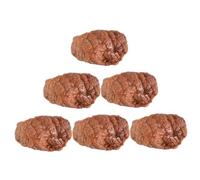 LRXIYODE 6Pcs Simulation Beef Blocks Fake Meat Models for Restaurant Kitchen Decor Home Display Props