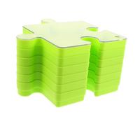LRXIYODE 6pcs Stackable Puzzle Sorting Trays with Dustproof Lid for Portable Large Capacity Organizer Enhancing Logical Thinking and Protecting Puzzle Colors for Home School Travel