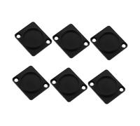 LRXIYODE 6pcs Xlr Chassis Cover Audio Connector Protector Zinc Metal Panel Mount Dust Cover Easy Installation Protection for Connectors for Audio Racks and Mounting