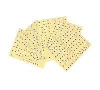 LRXIYODE 7 Pcs Guitar Fretboard Stickers Adhesive Number Decals for Guitar Learning No Residue Yellow Stickers, Practical Design to Help Master The Fretboard
