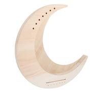 LRXIYODE 7 String Wood Lyre Harp String Moon Shape Portable Musical Instrument for Beginners DIY Unfinished Design Easy to Play for Music Lovers