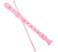 LRXIYODE 8-hole Soprano Recorder for Beginners, Pink Musical Flute with Cleaning Stick, Black Carrying Bag, English Instruction Manual - and Teens Wind Instrument for School and Practice
