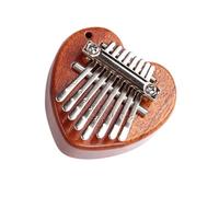 LRXIYODE 8-note Wooden Kalimba Thumb Piano with Beautiful and Natural Sound, round Shape Small Finger Piano Made of Wood and Iron, for Beginners and Boys and Girls Playing Melodious Melody