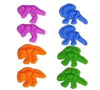LRXIYODE 8 Pcs Dinosaur Shaped Beach for Early Learning Plaything Lightweight PP Material Creative Educational for Outdoor Water Play and Sand Fun