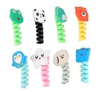 LRXIYODE 8 Pcs Flexible Cable Protectors Adorable Earphone and Data Wire Organizers for USB Chargers Mobile Phones More Accessories Cracking Durable Design