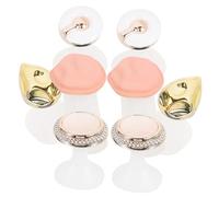 LRXIYODE 8 pcs Silicone Pedicure Toe Separators Reusable Nail Polish Toe Spacers Soft Comfortable Nail Art Tool for DIY Manicure and Foot Care