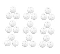 LRXIYODE 80pcs White Plastic Rattle Ball Inserts for DIY Noise Maker Replacement for Sensory Development Soft Auditory Stimulation Hand Bell Craft Accessories