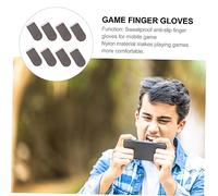 LRXIYODE 8Pcs Breathable Game Thumb Gloves Sweat Finger Sleeves for Mobile Gaming Enhanced Sensitivity Slip Thin Covers for Precise Control