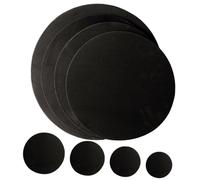 LRXIYODE 8pcs Drum Practice Pads Foam Silencing Dampeners Volume Reduction Easy to Use Black Drum Kit Accessory for Quiet Practice