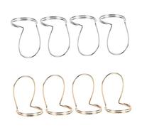 LRXIYODE 8pcs Guitar Finger Picks Thumb Plectrums Metal Finger Ring Picks Set for Banjo Mandolin Bass Guitar Players, Gold and Silver, Suitable for Fingerstyle and String Instrument Performance