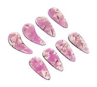 LRXIYODE 8pcs Guzheng Fake Nails Purple Guzheng Finger Picks Artificial Nails for Playing Small Size Professional Instrument Set