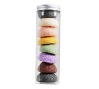 LRXIYODE 8Pcs Natural Facial Cleansing Sponges Gentle Exfoliating Face Sponge Puff for Deep Skin Cleansing Eco Friendly Material Suitable for Sensitive and Dry Skin Daily Use