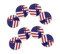 LRXIYODE 8Pcs Patriotic Lapel Pins American Flag and Statue of Liberty Enamel Brooch Metal Independence Day Accessories for July Memorial Day Celebrations