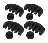 LRXIYODE 8Pcs Rubber Violin Practice Mute Set with Round Claw Styles, Full Size Silencer for Violin and Viola, Quiet Sound Muffler for Musicians and Beginners