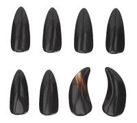 LRXIYODE 8pcs Small Natural Horn Guzheng Finger Picks with Groove Professional Guzheng Nails for Adult and Children Beginner Practice and Performance Fingertip Protection