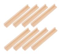 LRXIYODE 8Pcs Wooden Domino Holders for Desktop Display Lightweight Domino Racks for DIY Games for Organizing Domino Tiles and Supporting Playtime Fun