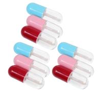 LRXIYODE 9 Pcs Refillable Lipstick Tubes Empty Lip Gloss Storage Containers Compact Portable for Travel Business Trip with Safe Material Random Colors Random Color