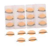 LRXIYODE 9Pair Silicone Eyelash Practice Eyelids for Lash Extension Training Removable Realistic Replacement Eyelids Kit for Mannequin Head Soft Touch for Professional Lash Technicians