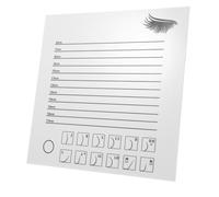 LRXIYODE Acrylic Lash Tray with Integrated Scale Transparent Eyelash Display Board for Lash Extension Supplies Professional and DIY Use Large