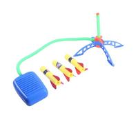 LRXIYODE Adjustable Foot-powered Outdoor Rocket Launcher for Soft Flexible Air Pressure Flying Rockets Gift Random Color
