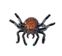 LRXIYODE Adjustable Punk Rhinestone Spider Ring Open Finger Ring for Women and Men Vintage-inspired Dark Style with Cubic Zirconia Flexible Fit Party Jewelry