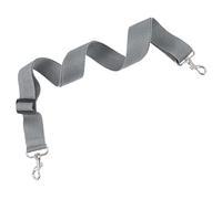 LRXIYODE Adjustable Silver Grey 3.6cm Wide Snare Drum Strap with Metal Tiger Head Hook, Military Marching Drum Sling Belt Instrument Accessory for Parade and Performance