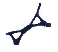 LRXIYODE Adjustable Triangle Chin Strap Jaw Support Anti-Snore Device for Men and Women Breathable Neoprene Sleep Aid to Reduce Mouth Breathing and Snoring Black and Blue Edge