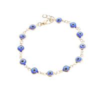 LRXIYODE Adjustable Turkish Blue Eye Evil Eye Beaded Bracelet for Women Luck Protection Charm Jewelry with Beads Unique Durable Design for Elegant Style