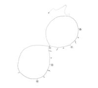 LRXIYODE Adjustable Women S Metal Waist Chain Belt with Sunflower Charm Lightweight Silver Body Jewelry for Boho Outfits Dresses Jeans Elegant Waist Accessory