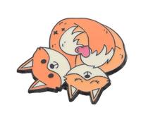 LRXIYODE Adorable Fox Brooch Pin for Women Charming Cartoon Animal Brooch for Festivals Everyday Wear present for Friends Family Stylish Durable Accessory Occasion
