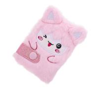 LRXIYODE Adorable Plush Notebook with Smooth Paper Cartoon Mini Pocket Journal for Cute Pink Sheep Cover Writing Book for Weekly Plans Diary and Scrapbooking