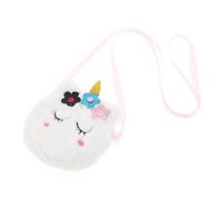 LRXIYODE Adorable Unicorn Shape Shoulder Bag for Fluffy Crossbody Storage Bag Practical One Shoulder Design Easy to Match Outfits Cute Coin Purse for Outdoor Use