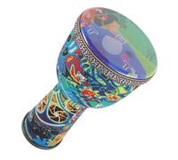 LRXIYODE African Djembe Drum 8 Inch Hand Drum for Beginners Percussion Instrument for Glass Elephant Design