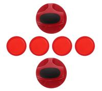 LRXIYODE Air Hockey Pushers and Pucks Replacement for Game Tables Plastic Hockey Paddle Accessories for Game Room Use