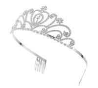 LRXIYODE Alloy Rhinestone Crown Comb Headpiece for Wedding Bridal Headdress Hair Band for Bridal Hair Accessories Rhinestone Headwear for Boys and Girls Coronation