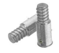 LRXIYODE Aluminum Alloy Threaded Tips for Broom Handle Replacement American Connector for Wood Metal Poles Lightweight Pole End Repair with Easy Screw Rivet Installation