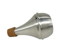 LRXIYODE Aluminum Alloy Trumpet Straight Mute with Cork for Noise Reduction Lightweight Practice Silencer for Horns Musical Instrument Accessory for Quiet Home Use